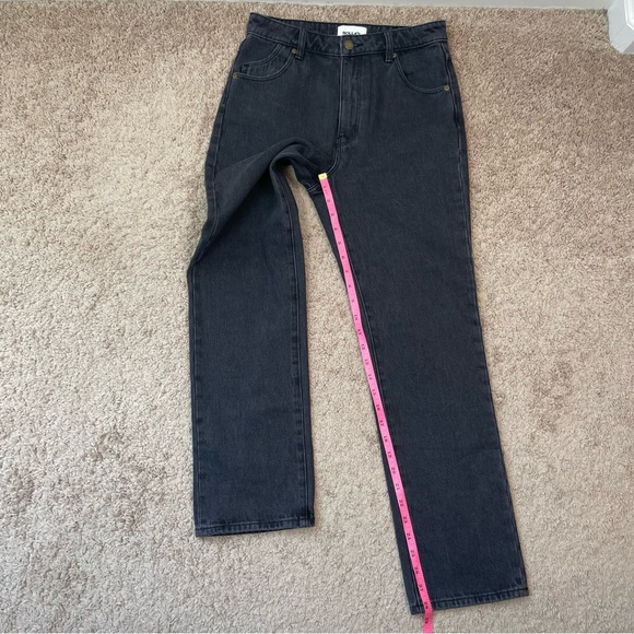 Rolla’s Original Straight Leg High Rise Denim Jeans in Brad Black Size 27 - Picture 15 of 16